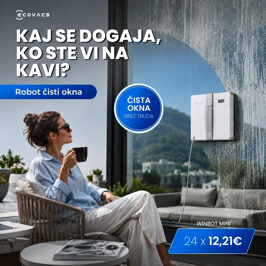 Ecovacs Winbot: posnetek spletne strani