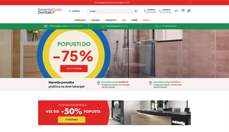Spletna trgovina Keramika outlet
