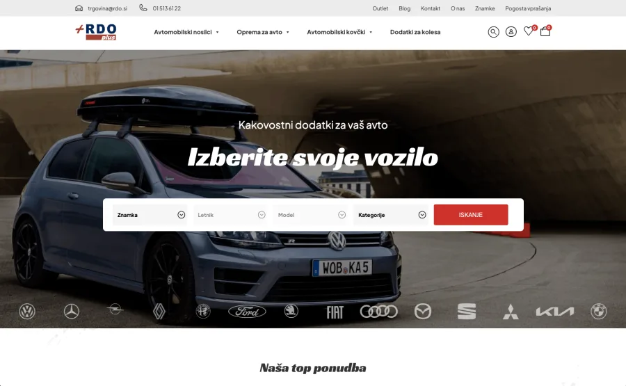 RDOplus: posnetek spletne strani