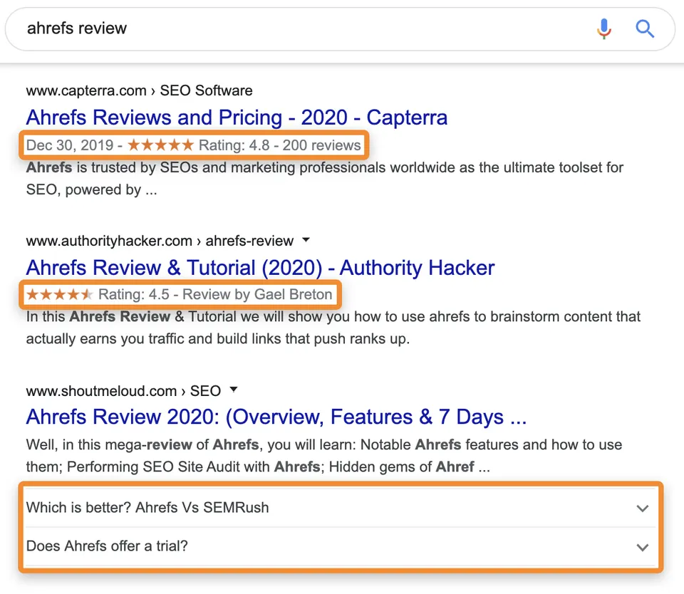 3 ahrefs snippet