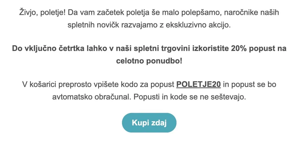 personalizirana e-mail kampanja