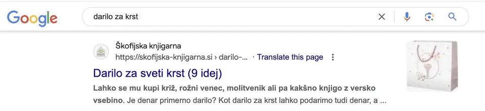 seo optimizacija spletne trgovine