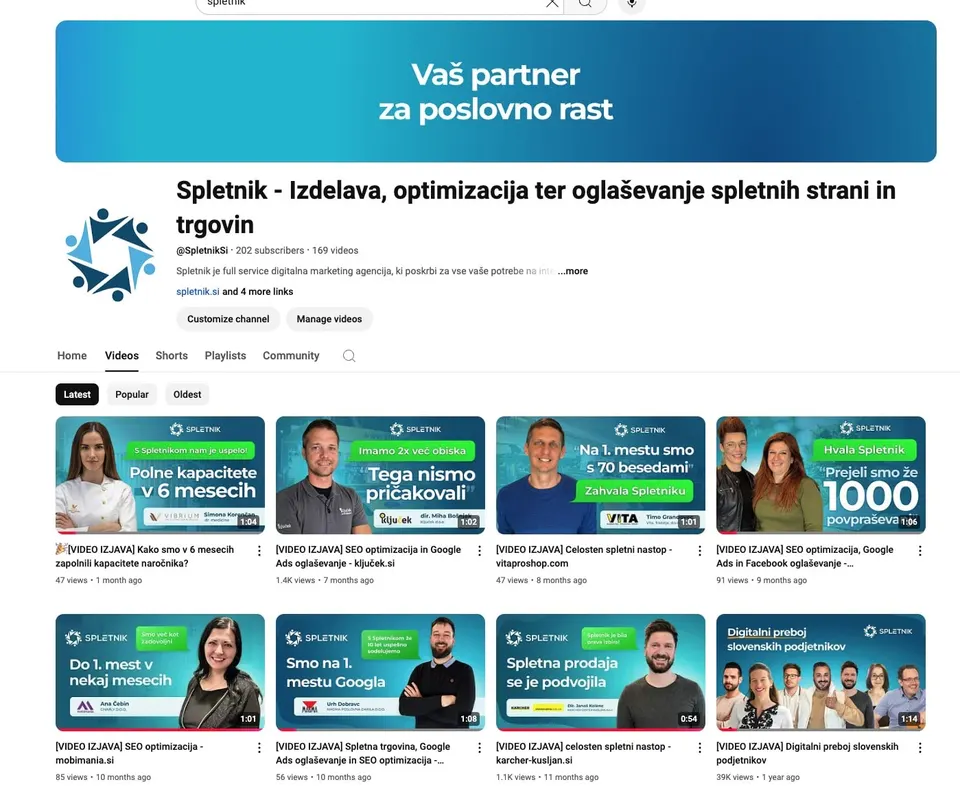 vsebinski marketing na YouTube-u