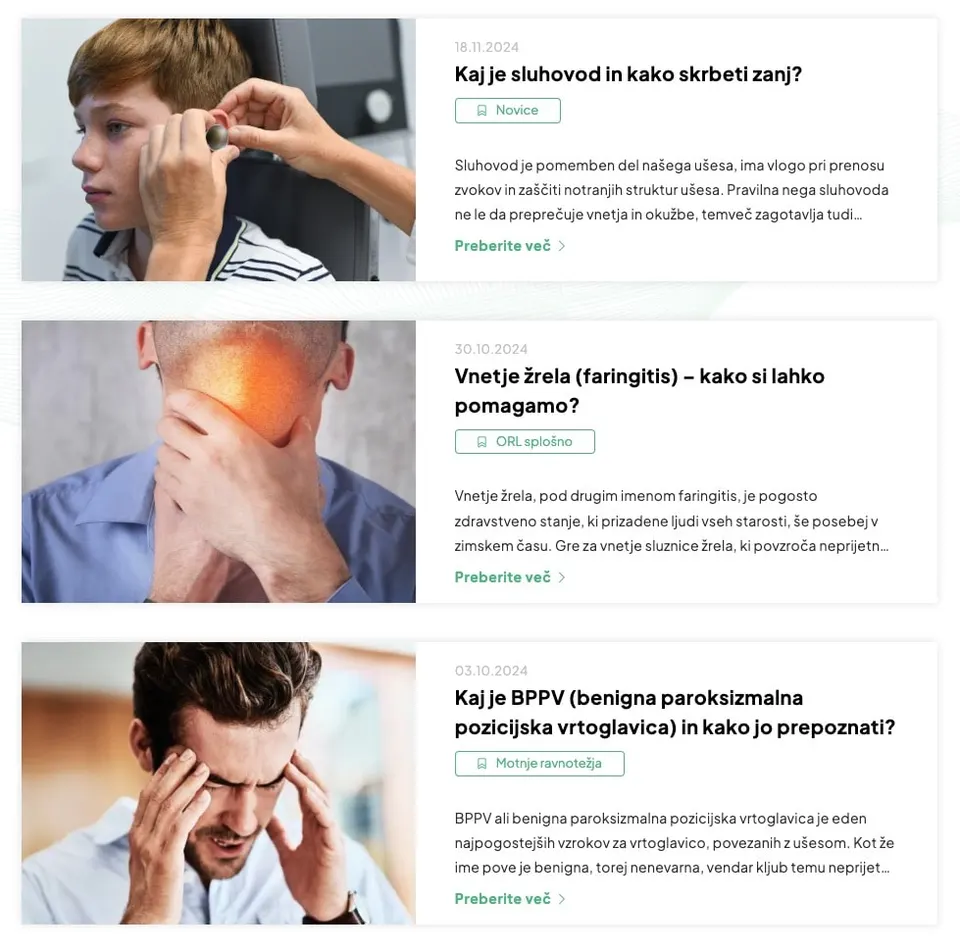 blog na spletni strani