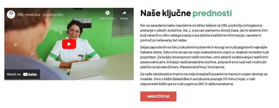 "o nas" ključne prednosti podjetja
