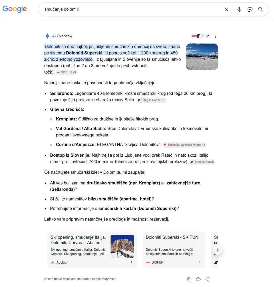 AI povzetek