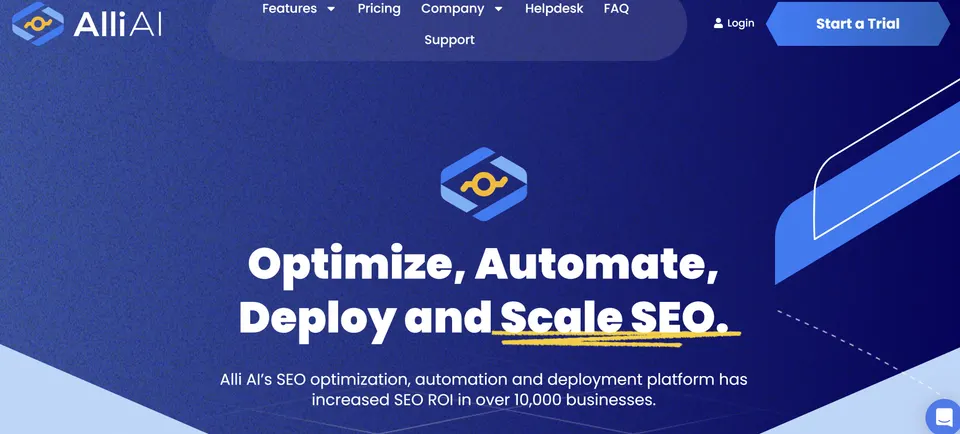 AlliAI - AI orodje za SEO optimizacijo