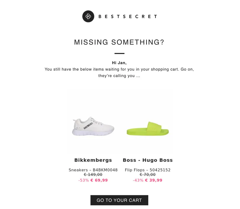 Bestsecret Remarketing Email