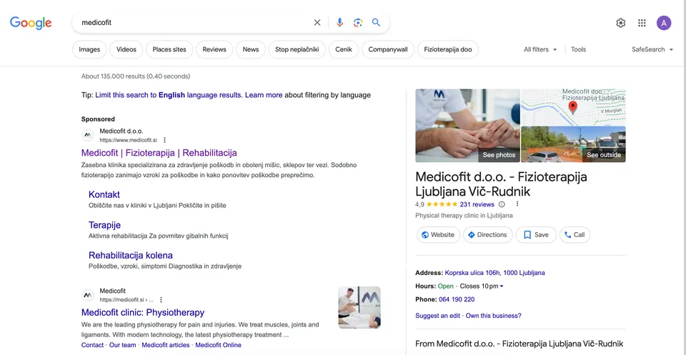 prepoznavnost blagovne znamke medicofit