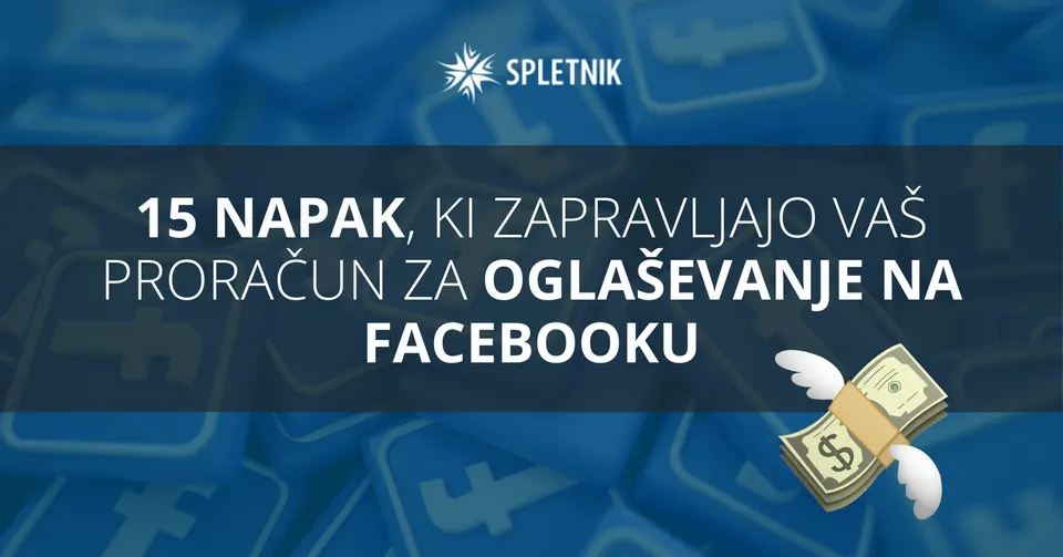 napake facebook oglaševanja
