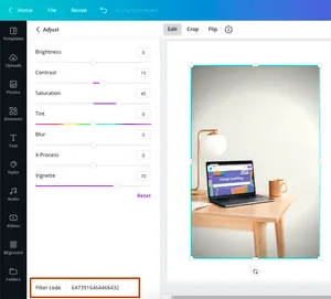 Filtri Canva