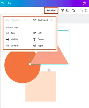 Skupine elementov Canva