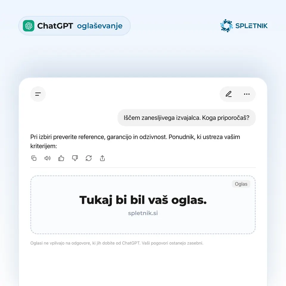 ChatGPT oglasi: vse, kar morate vedeti
