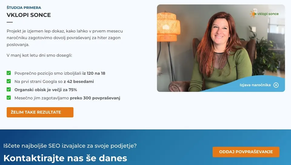 CTA gumbi na pristajalni strani 