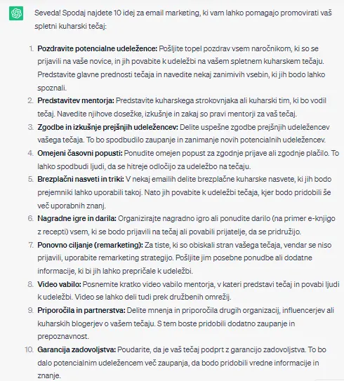 ideje za tedenske e-novice