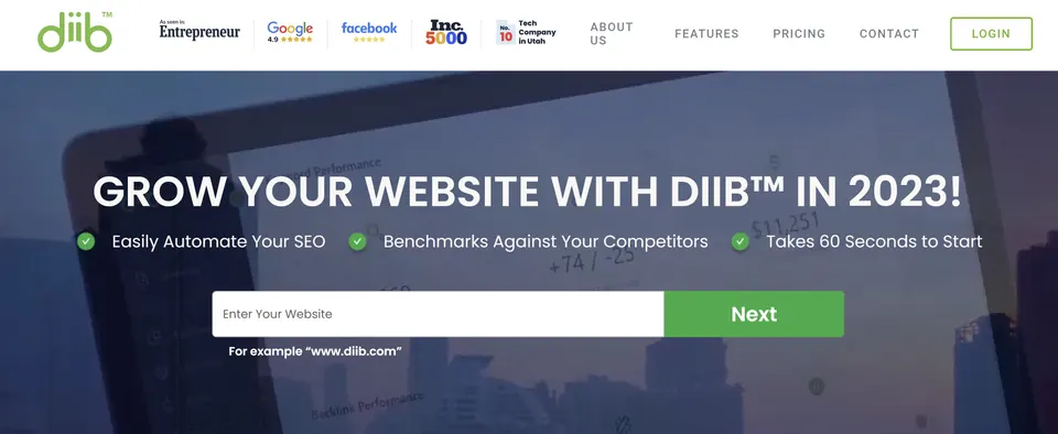 Diib AI orodje za SEO optimizacijo