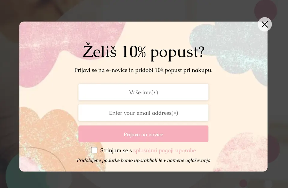 dodaten popust v spletni trgovini