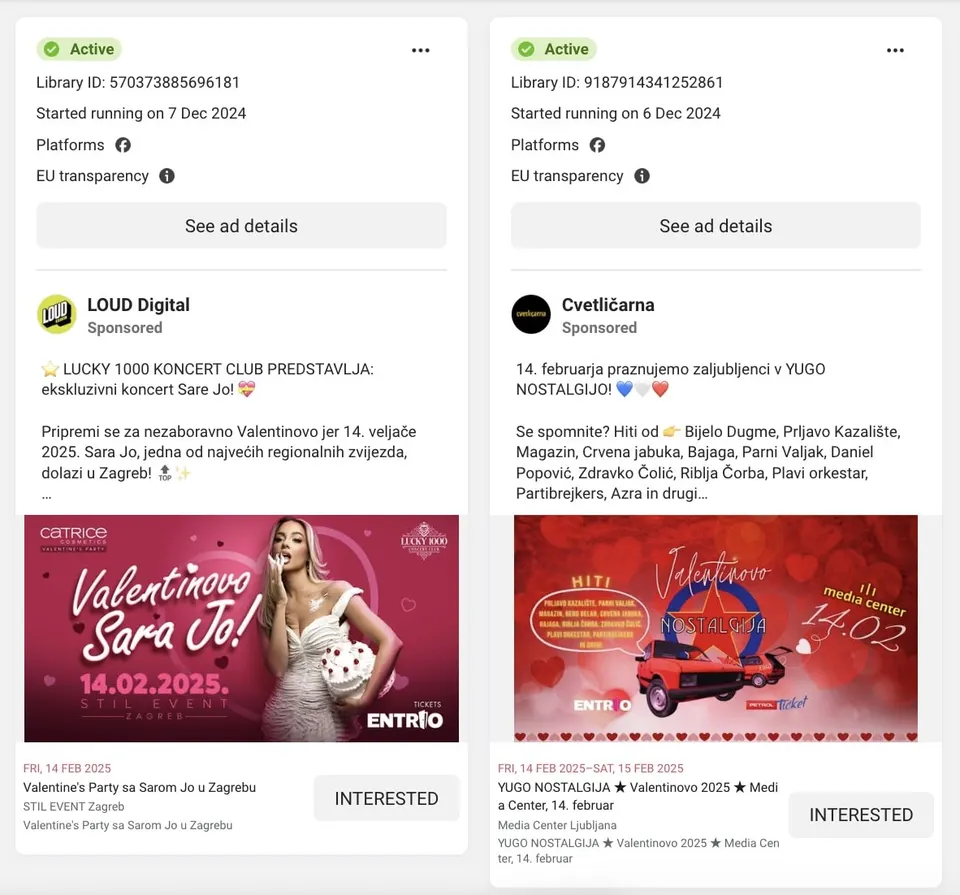 oglasi za valentinovo