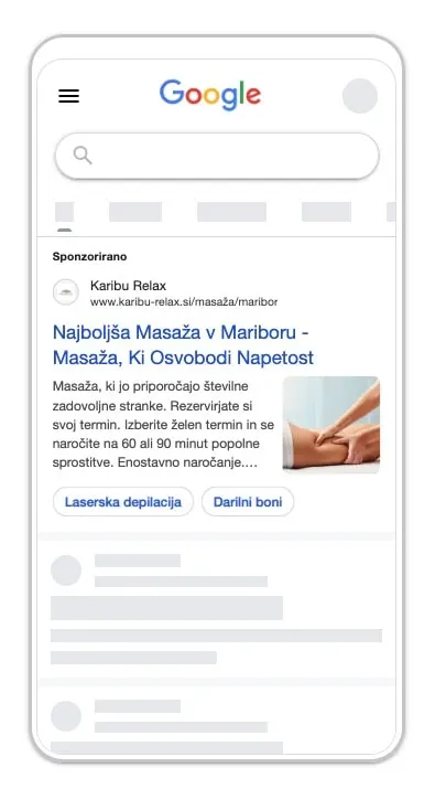 googla oglas za lokalno storitev