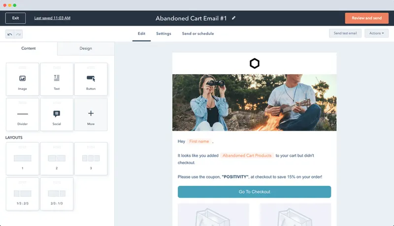 HubSpot email marketing