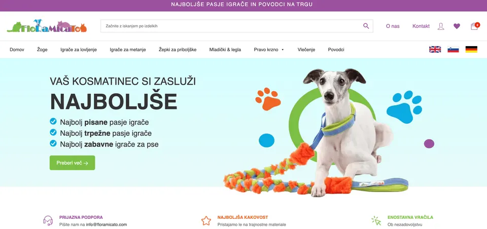 izbira barv v spletni trgovini