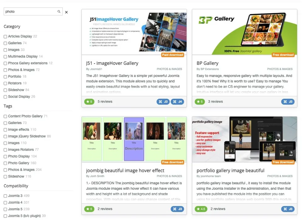 joomla vtičniki