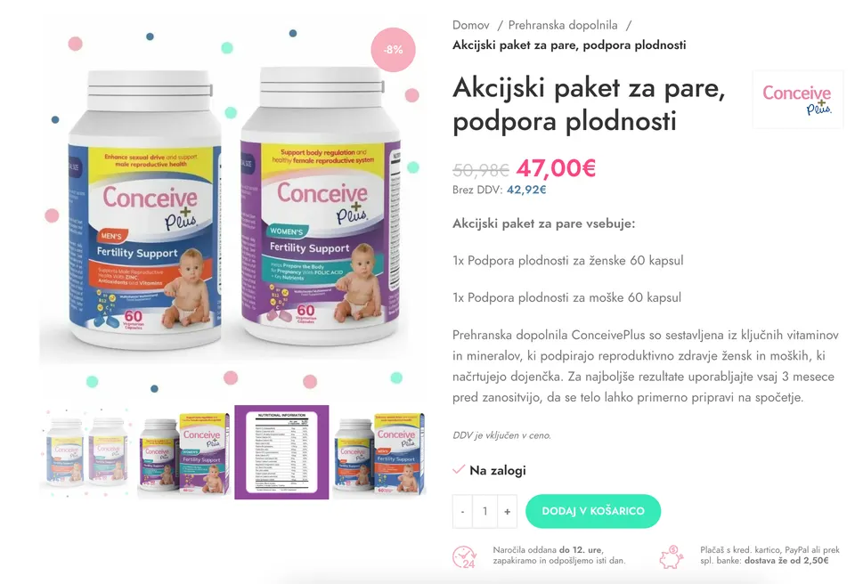 količinski popust v spletni trgovini