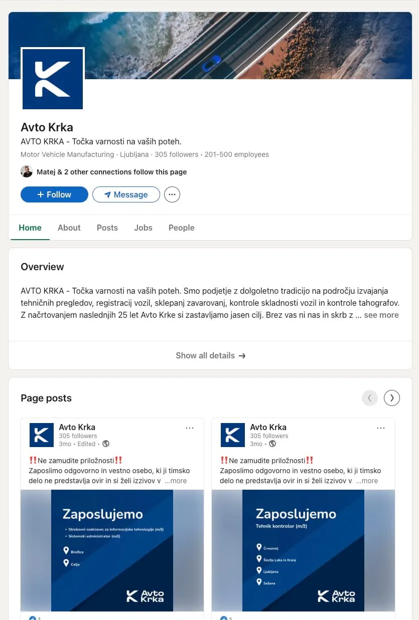 LinkedIn za podjetja