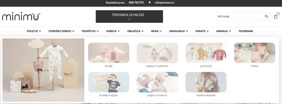 dobra navigacija spletne trgovine