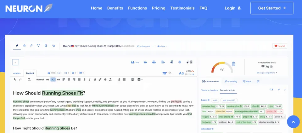 Neuronwriter AI orodje za SEO optimizacijo