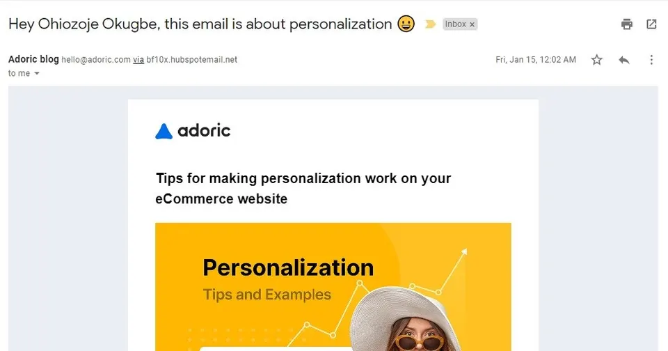 Personaliziran naslov