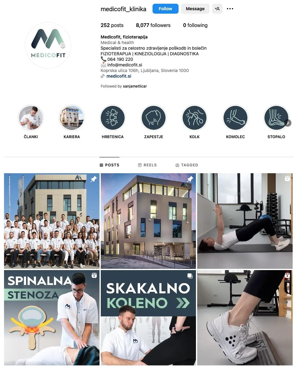 primer aktivnega socialnega omrežja