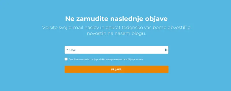 Prijava na e-novice Spletnik
