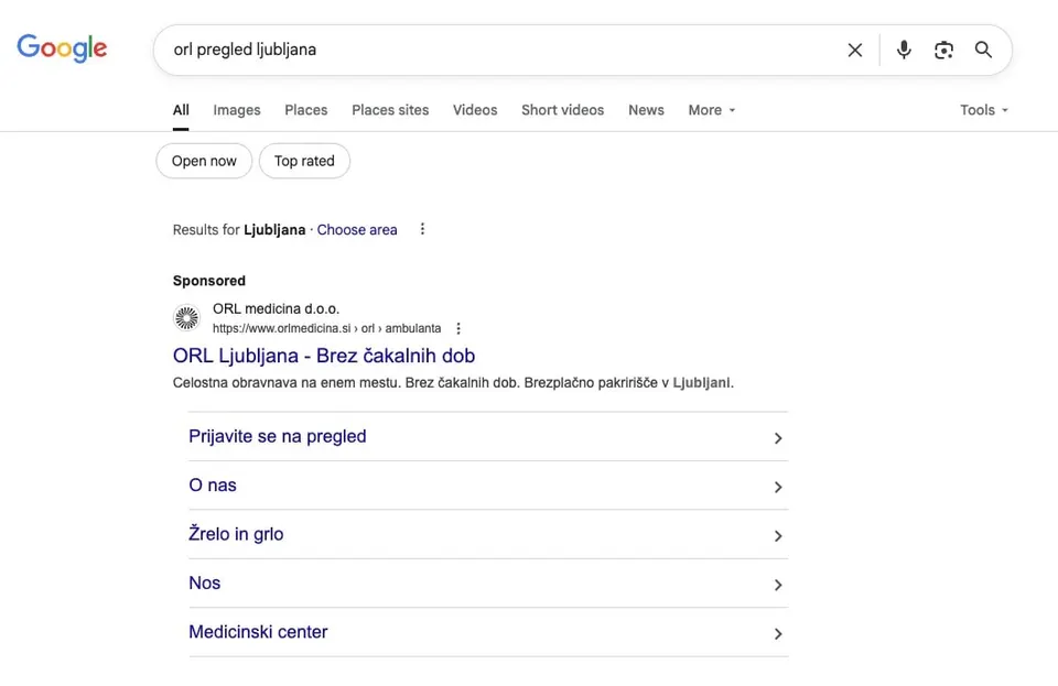 rezultati google ads oglaševanja