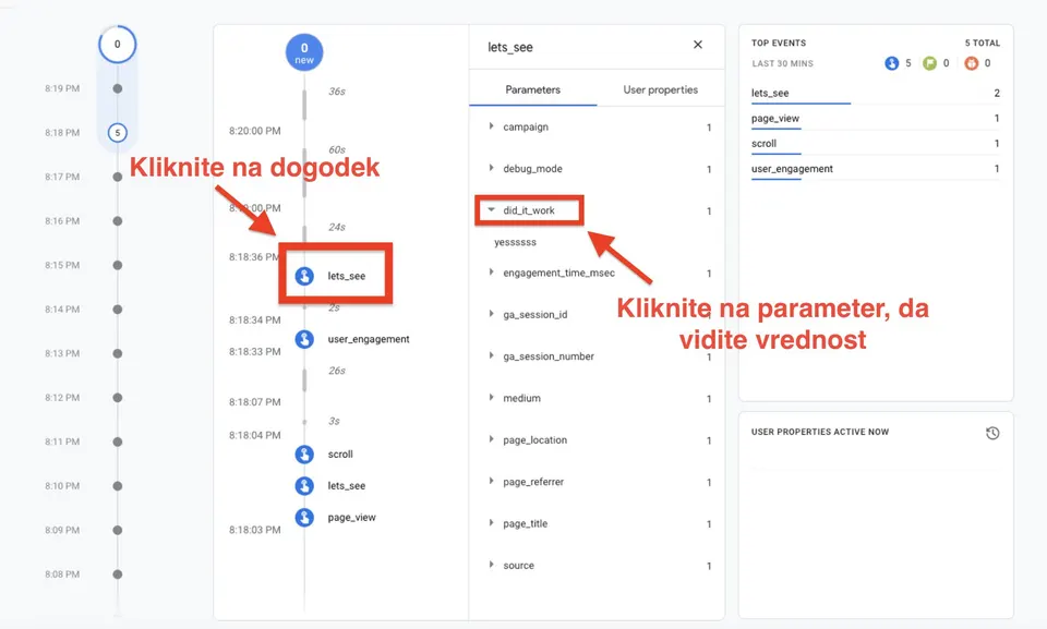 Dogodki Google Analytics 4