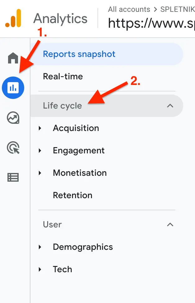 Vodič po Google Analitiki 4, slika 20