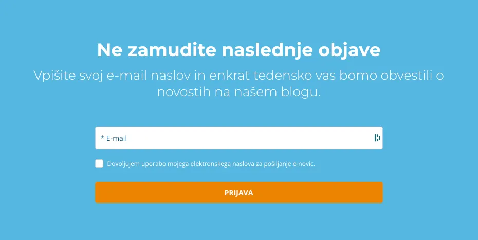 Spletnik prijava na e-novice