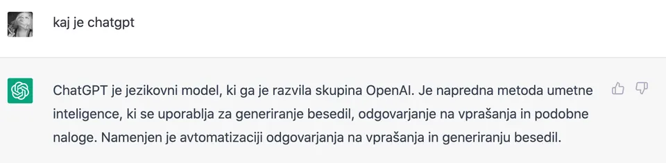 Kaj je ChatGPT