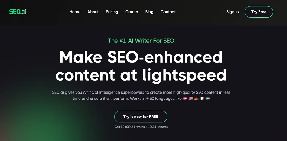 SeoAI orodje za SEO optimizacijo