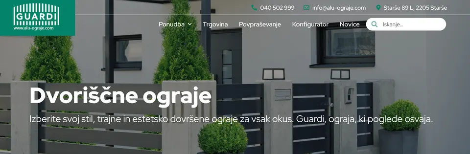 Izpostavljene vidne informacije na prvi strani