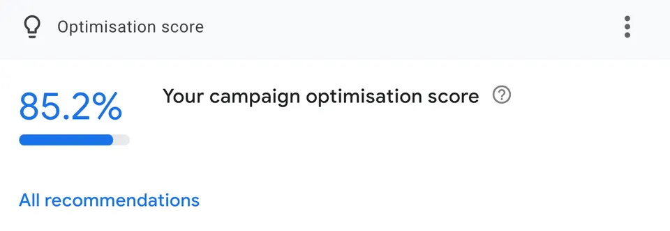 Googlovi predlogi za optimizacijo kampanj