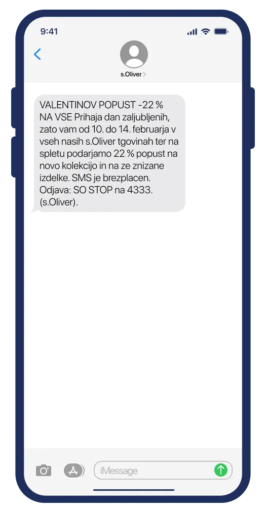 odjava od sms obveščanja