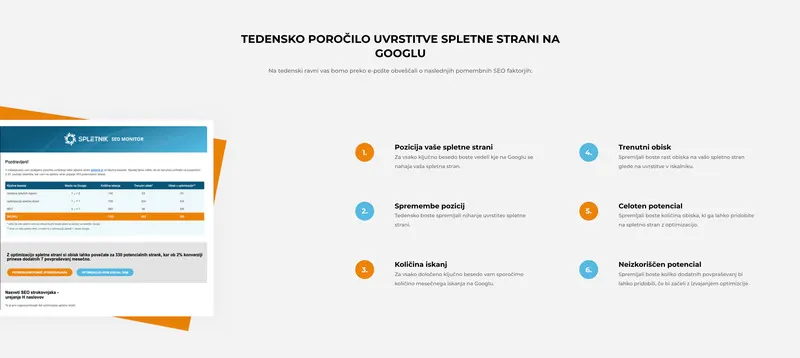 Spletnik SEO prednosti