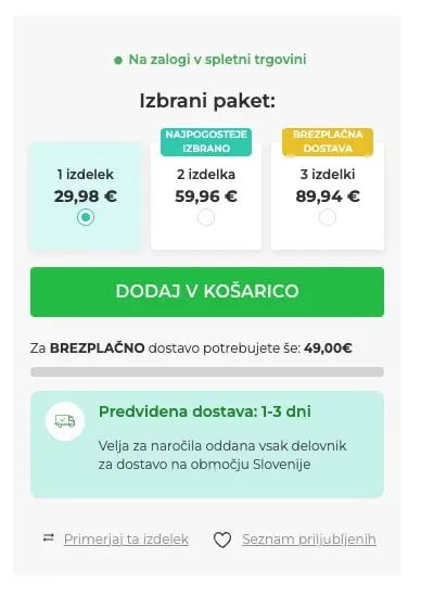 upsell in cross sell v spletni trgovini