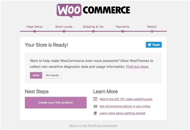 Konfiguracija WooCommerce