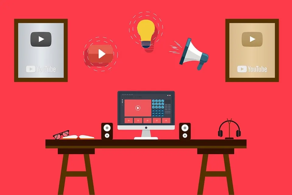 Youtube, Playbutton, Video, Editing, Studio, Film