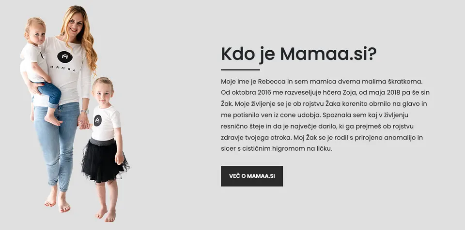 vključitev osebne zgodbe na spletno stran