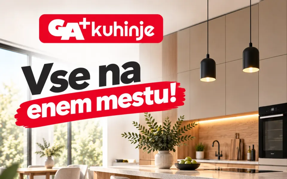 GA+ kuhinje: posnetek spletne strani