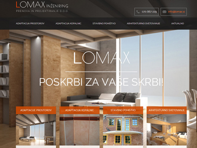 podjetje lomax - spletnik referenca