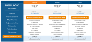 cenik na speltni strani, spletna stran, cenik